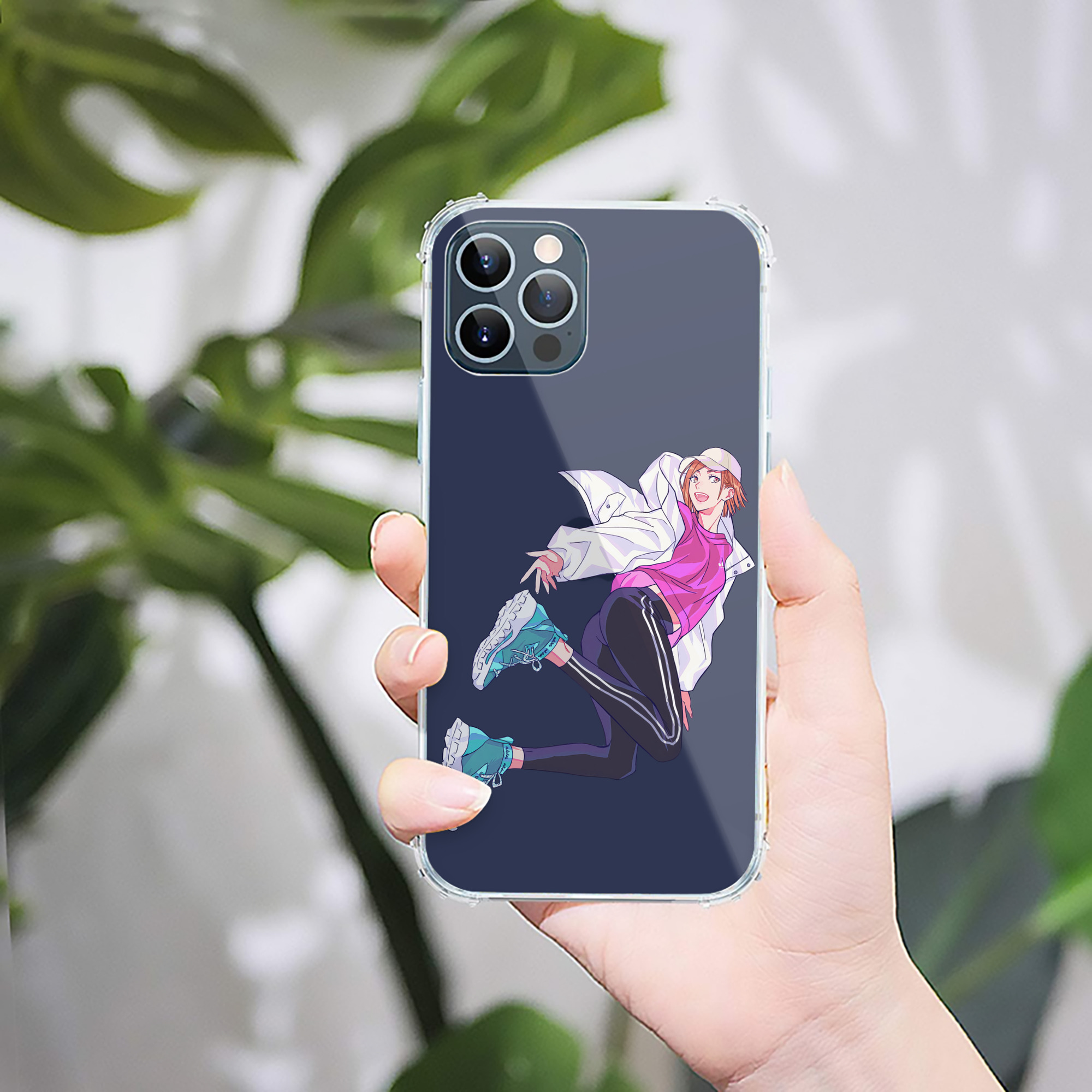 （画像用） 呪術廻戦 Jujutsu Kaisen 【iPhone 12シリーズ対応】透明スマホケース（クリアソフトケース）